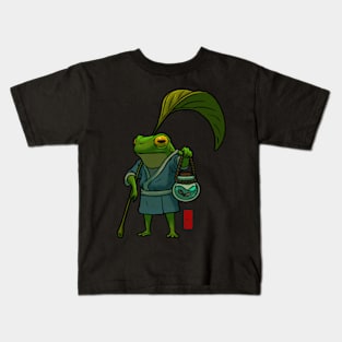 frog and child Kids T-Shirt